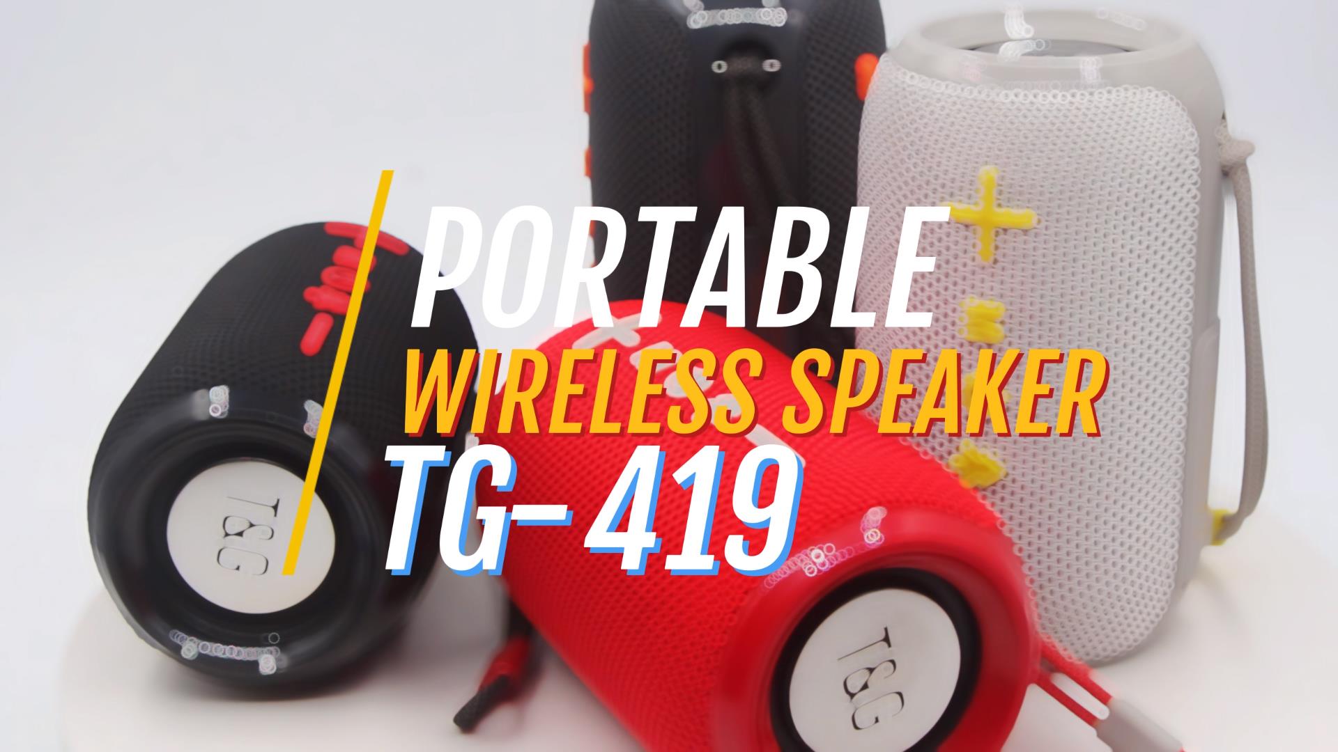 TG-419 PORTABLE WIRELESS SPEAKER