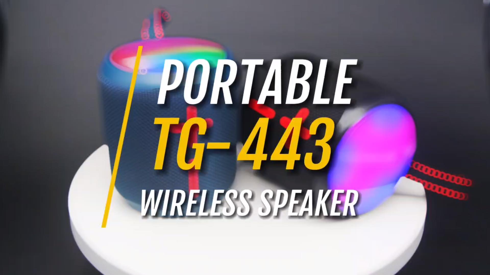 TG-443 PORTABLE WIRELESS SPEAKER